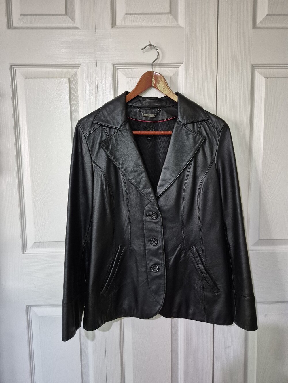 Wilsons Leather Jacket Black, Womens Size L - Picture 11 of 12